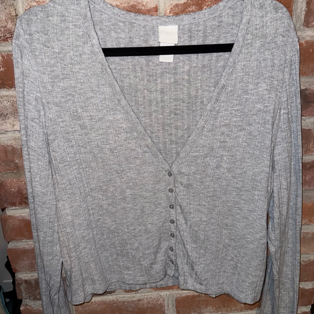 H&M Light Gray Knit Sweater